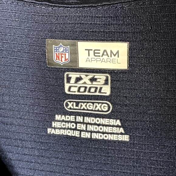 New England Patriots NFL Team Apparel Quarter Zip Pullover Sweatshirt Size XL - Picture 4 of 5